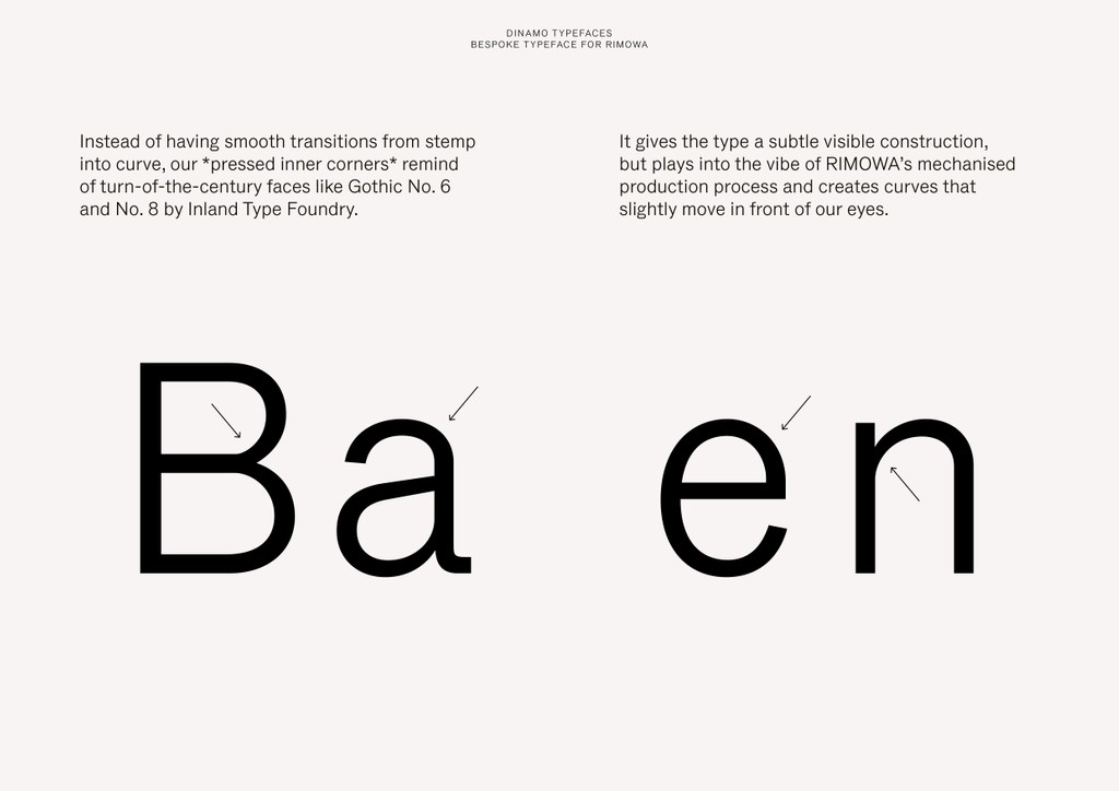 RIMOWA (LVMH) — Dinamo Typefaces