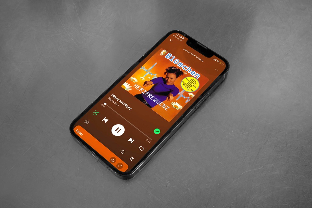 Dinamo Custom Typeface Spotify Phone Mockup Blumchen Christina Lehmkuhl High Res 2024