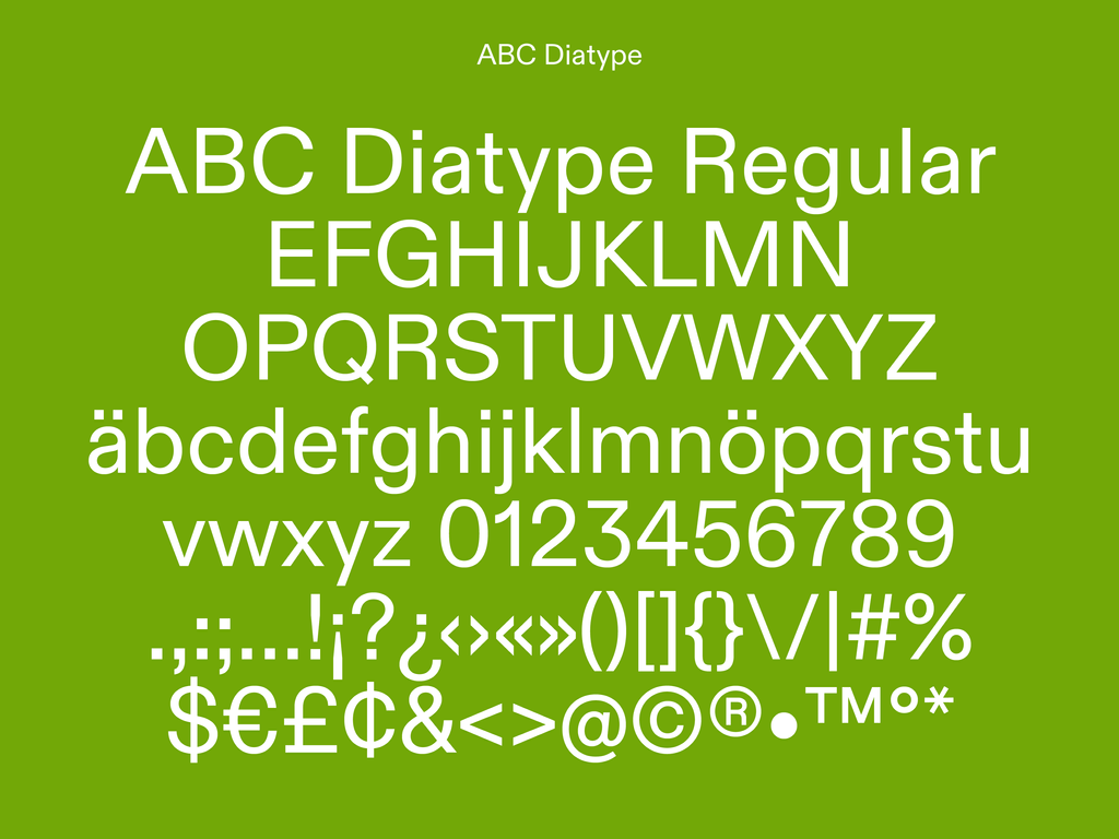 Typeface Release Abc Diatype Dinamo Typefaces