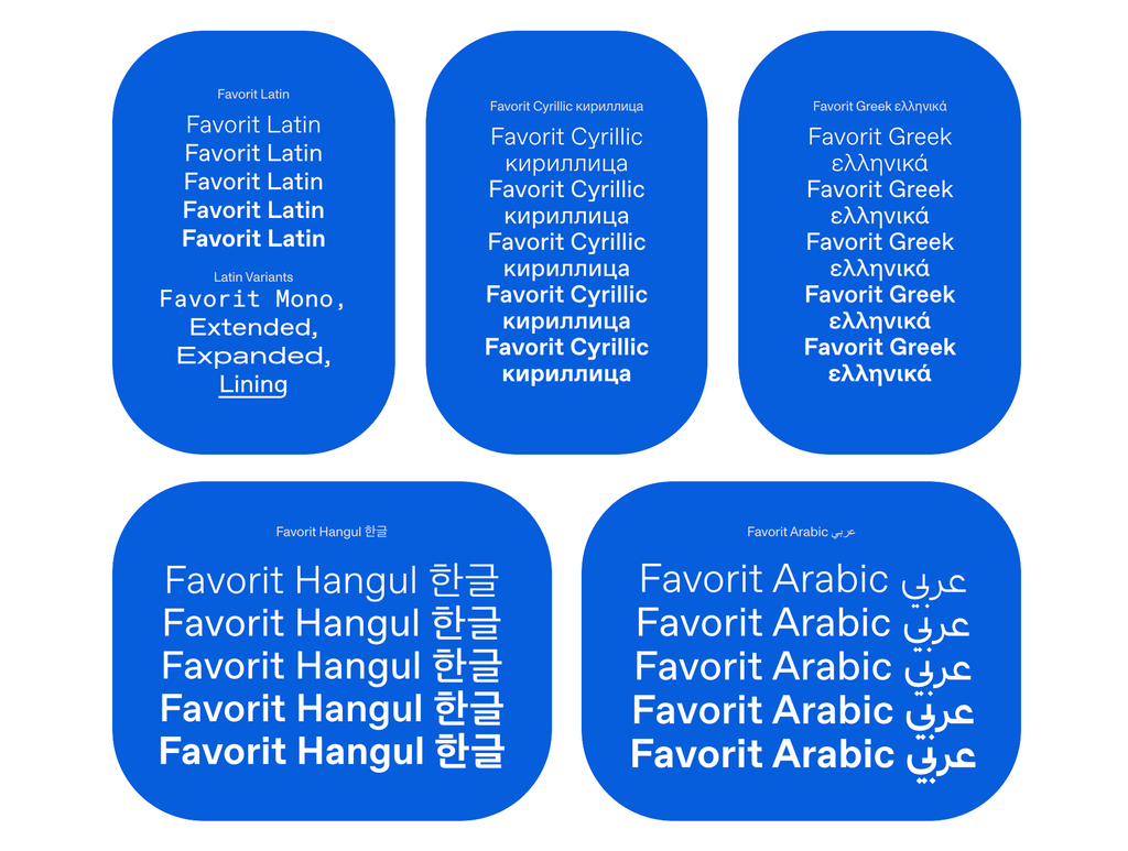 Favorit — Dinamo Typefaces