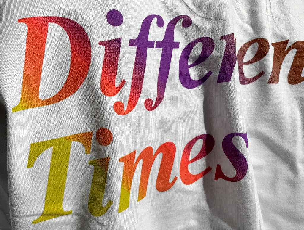 Different Times Gradient Print Detail