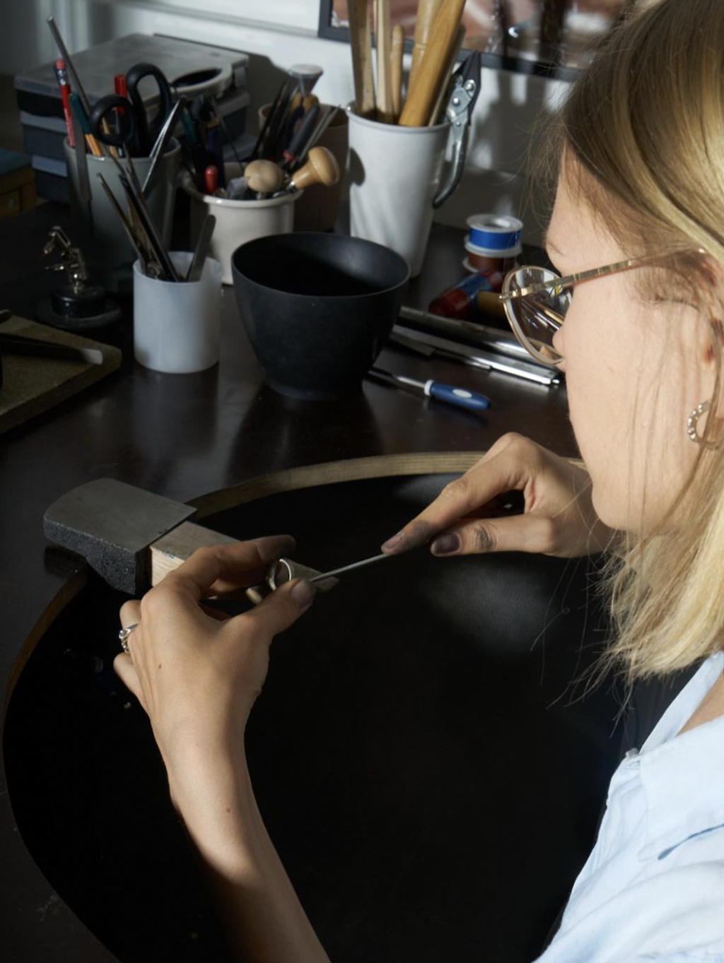 Dinamo Typefaces Asfalt in Use Jewelery Migle Silver Charms 1