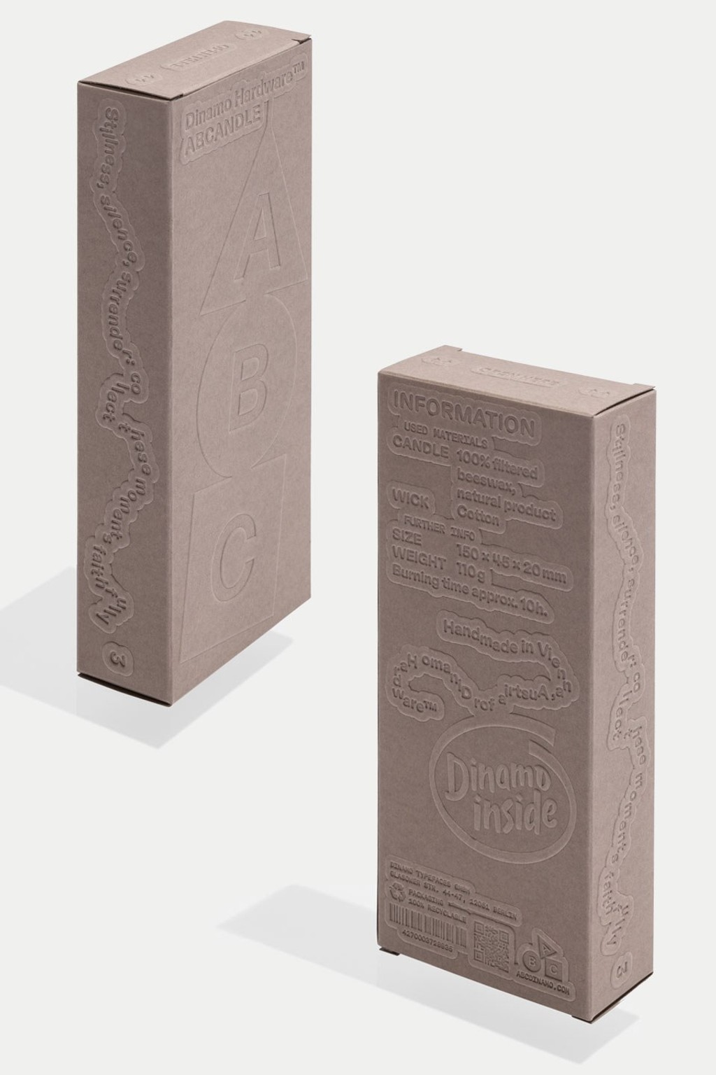 ABC Dinamo Candle Nat Michelle Mantel Packaging Detail 5