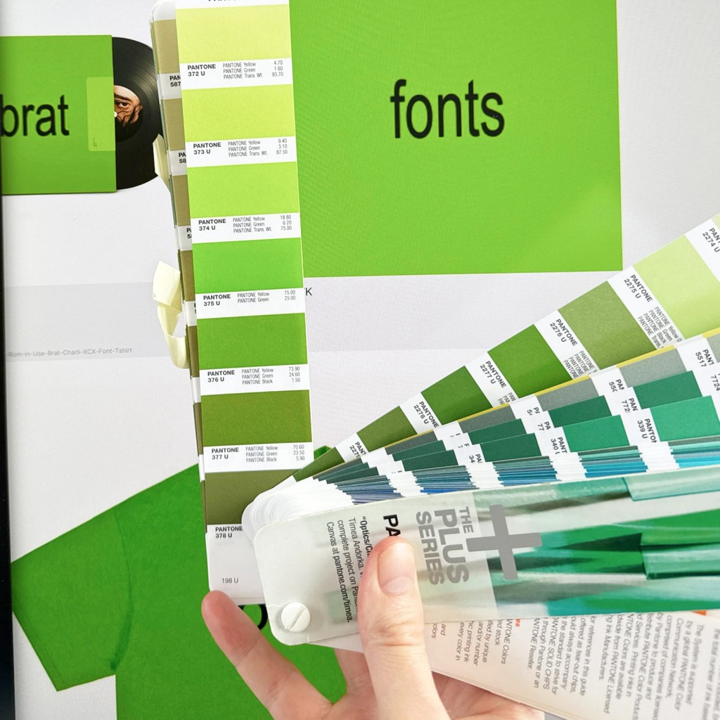 Dinamo Update Brat Typeface Rom Charli XCX Special Offer Font Pantone