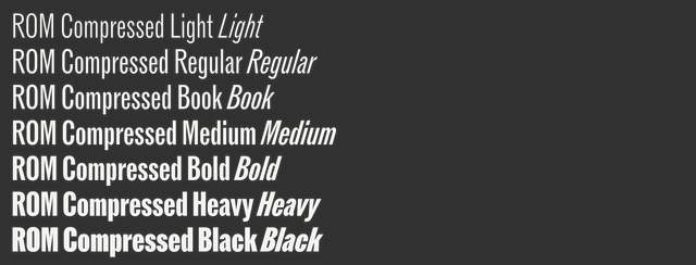 ROM — Dinamo Typefaces