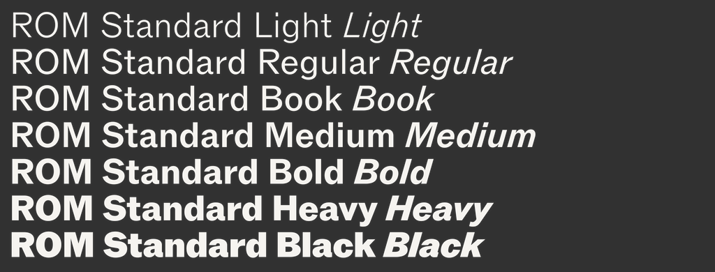 ROM — Dinamo Typefaces