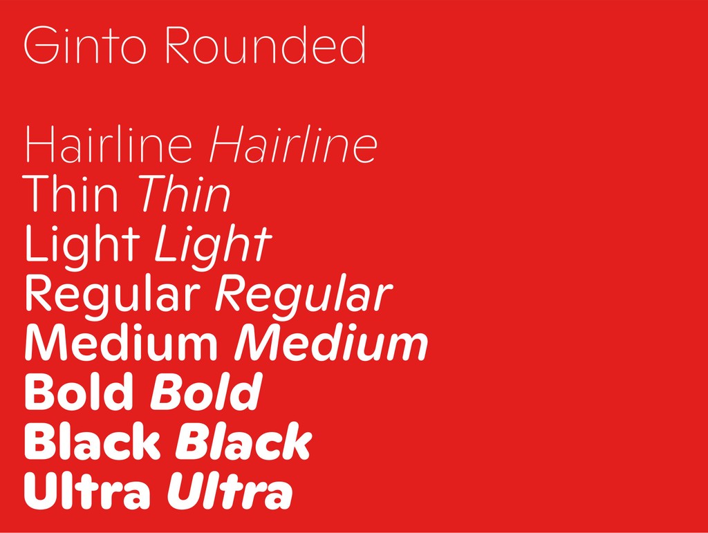 Dinamo Typeface Ginto Rounded Styles Square Web