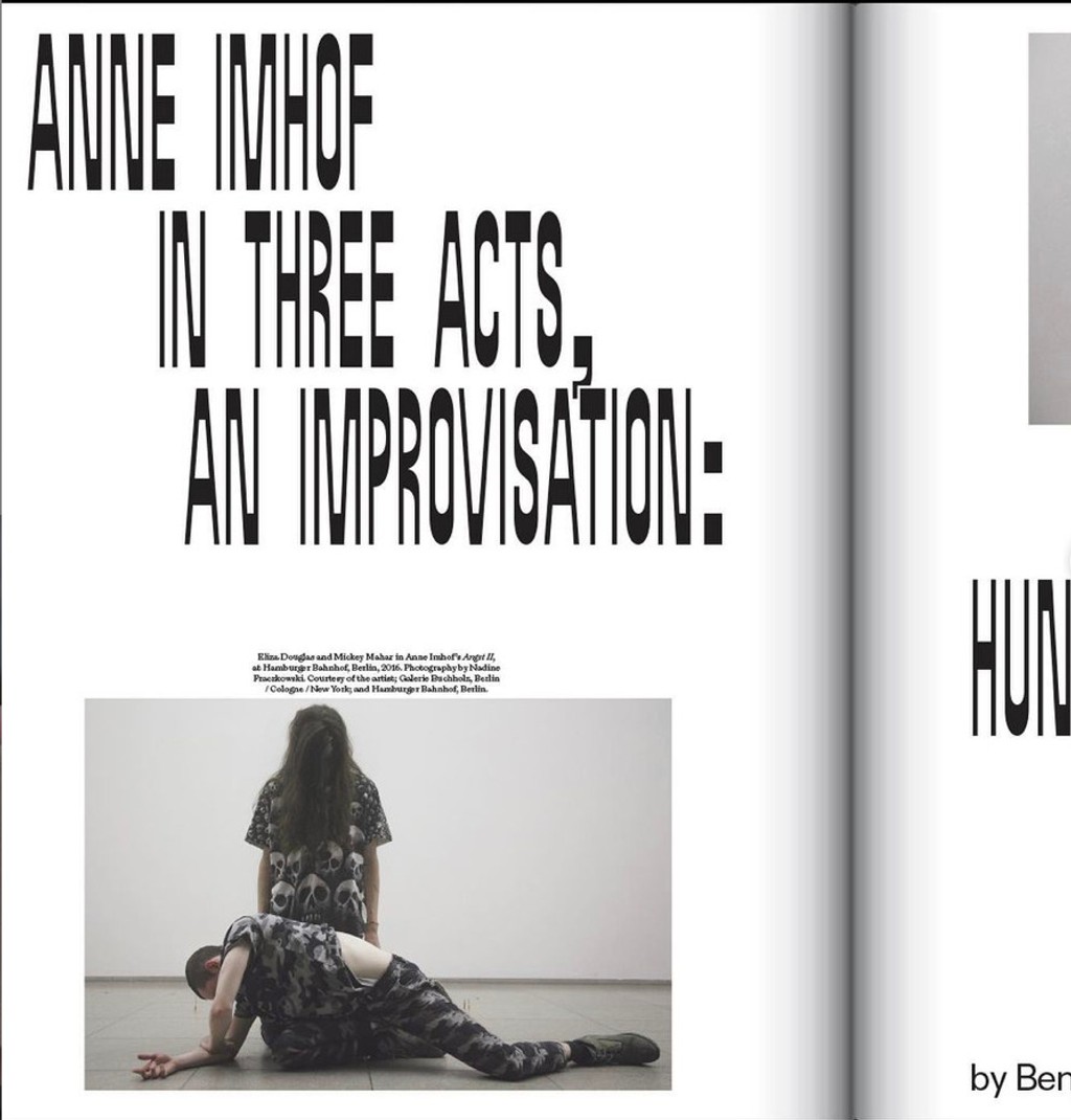 Asfalt Flash Art Anne Imhof