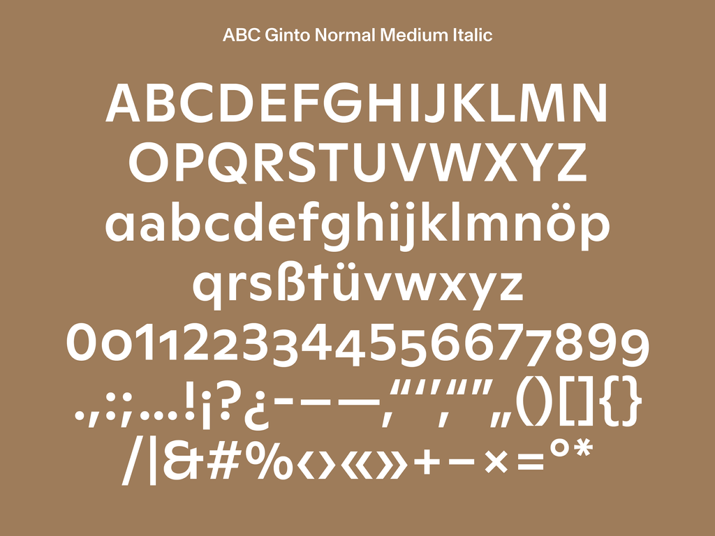 Typeface Release: ABC Ginto — Dinamo Typefaces