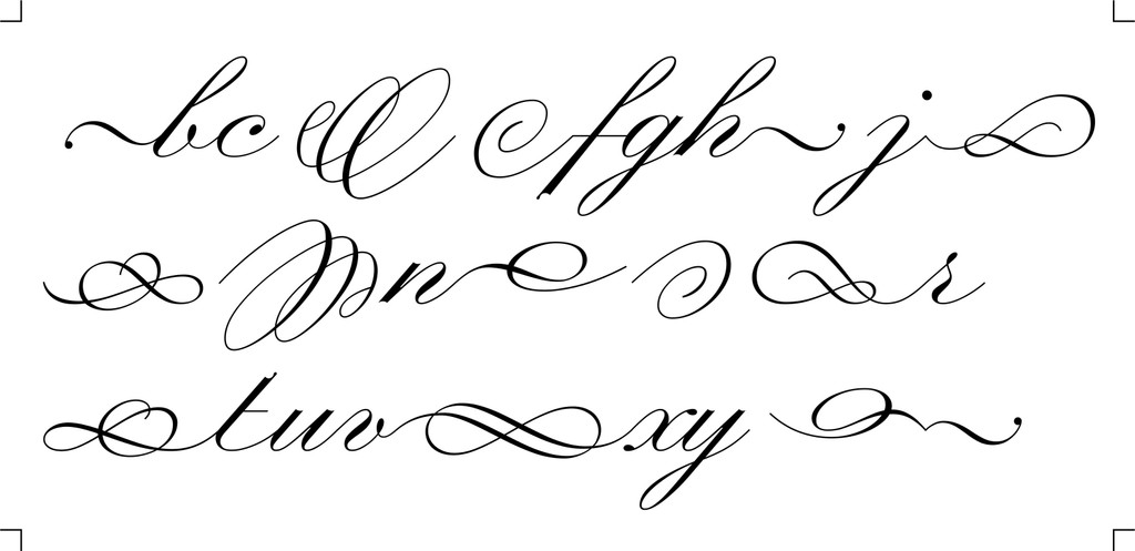 Ricarda Type Lowercase swashes