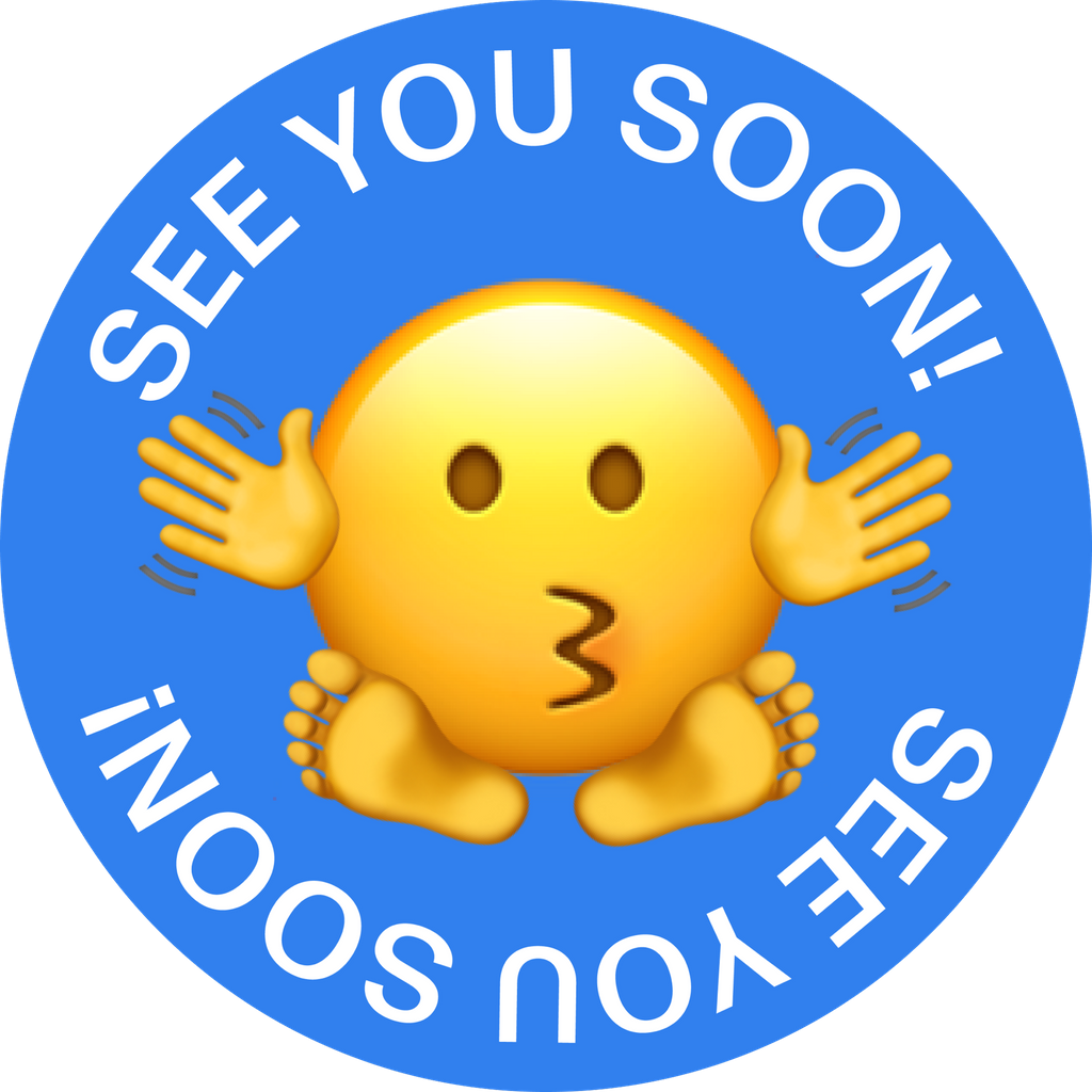 Dinamo Typeface Pelikan See You Soon Sticker