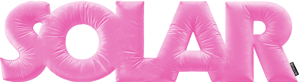 Dinamo Typeface Solar Illustration Pillow Web