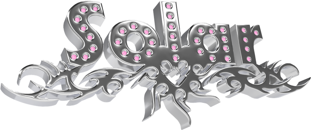 Dinamo Typeface Solar Illustration Rhinestones Web